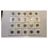 20-1936-37 buffalo nickels lot