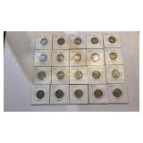 20-1936-37 buffalo nickels lot