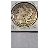 1897-O Morgan dollar
