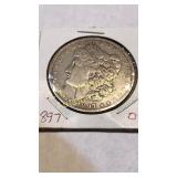 1897-O Morgan dollar