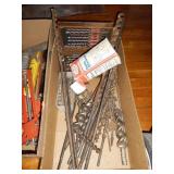 large lot of drill bits