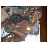 15 inch silver show saddle