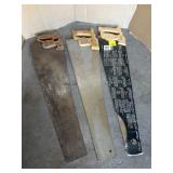 3 HAND SAWS