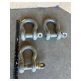 3 - 1 1/4' SHACKLES
