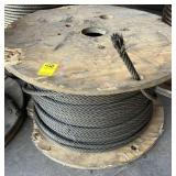 LARGE SPOOL OF 1/2 INCH WIRE ROPE