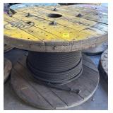 LARGE SPOOL OF 3/4 INCH WIRE ROPE