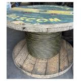 LARGE SPOOL OF 5/8 INCH WIRE ROPE