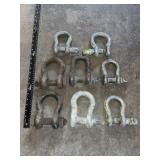 3 - 1' & 4  - 7/8' SHACKLES