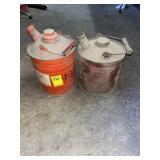 2 SMALL METAL GAS CANS