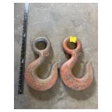 2 CROSBY 11 TON EYE HOOKS