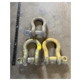 3 - 1 3/8' SHACKLES