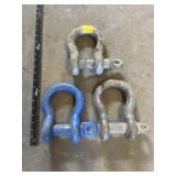 3 - 1 1/4' SHACKLES