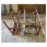 BARREL DOLLY & METAL SAW HORSE