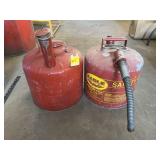 2 METAL GAS CANS