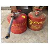 2 METAL FUEL CANS