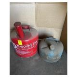 2 METAL FUEL CANS