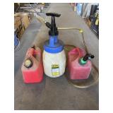 2  GAS CANS & OILER