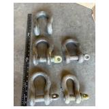 5 MISC SHACKLES