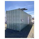 40' CONEX BOX MADE INTO MOBILE WORKSHOP