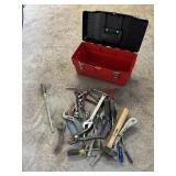 TOOLBOX WITH MISC TOOLS