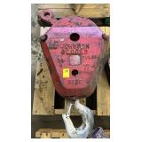 JOHNSON 14B SINGLE SHEAVE CRANE BLOCK WITH HOOK