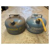 2 METAL FUEL CANS
