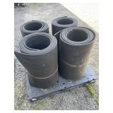 4 ROLLS OF HEAVY DUTY RUBBER MAT