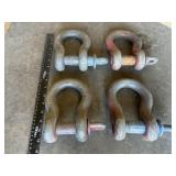 4 - 1 1/8' SHACKLES