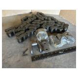 10' of 1 1/2' PITCH ROLLER CHAIN