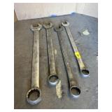 4 LARGE END WRENCHES