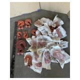 LARGE LOT OF VARIOUS SIZE CLEVIS GRAB HOOKS