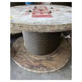 LARGE SPOOL OF 3/4 INCH WIRE ROPE