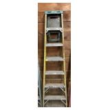 7' WERNER FIBERGLASS A-FRAME LADDER