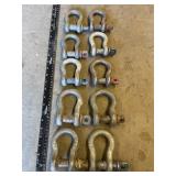 6 - 5/8 and 4 - 3/4 INCH SHACKLES
