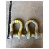 2 -  1 1/2 INCH SHACKLES