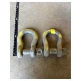 2 - 1 1/2 INCH SHACKLES