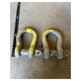 2 - 1 1/2 INCH SHACKLES