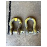 2  - 1 1/2 INCH SHACKLES