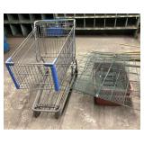SHOPPING CART & PLANTERS
