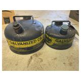 2 METAL FUEL CANS