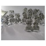(21) New Glass-Look Drawer Knobs 1.5"
