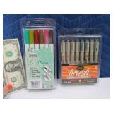 (2) New MARVY & PIGMA Artist Pen Sets