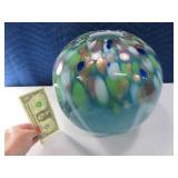 Beautiful 12" ArtGlass Round Vase Unique