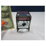 Taller Square 2" MOTHER 2tone Glass Trinket Box