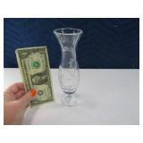 WATERFORD Crystal 7.5" Inlaid Bud Vase
