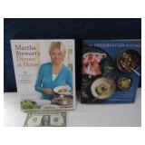 (2) Hrdbck Cookbooks: MarthaStewart & Preservation