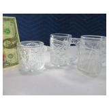 (3) Vintage Batman Cartoon Embossed Mugs