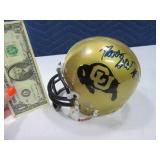 CU BUFFS Colorado #19 Signed Mini Helmet