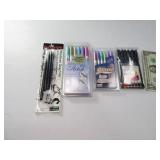 (4) New Packs Premium Pens & Pencils Art & Craft