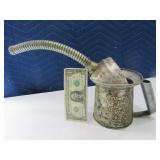Early Metal 1qt Neat Smaller Oil Can w/ Spout